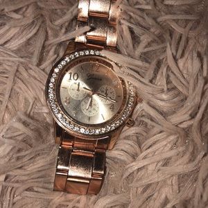 Rose gold watch
